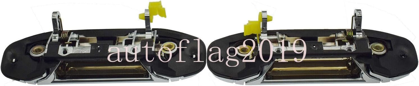 ya 2 8.15 Suitable for Mitsubishi Pajero Montero Door Exterior Handle Chrome Front LH and Right Hand Pair 