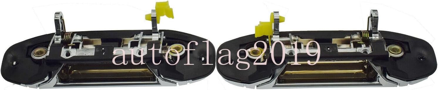 ya 2 8.15 Suitable for Mitsubishi Pajero Montero Door Exterior Handle Chrome Front LH and Right Hand Pair 