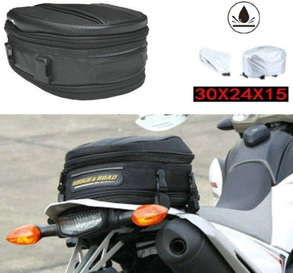 ya 12 10.8 baidi Motorcycle waterproof saddle bag motorcycle tail bag expandable backpack