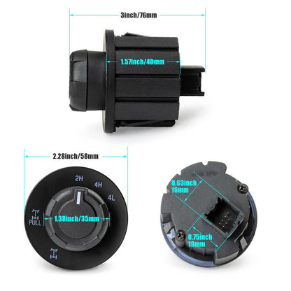 ya 4 8.8 4x4 al3z14b166ba Control Electronic Lock Override Switch knob for Ford 2009-2014