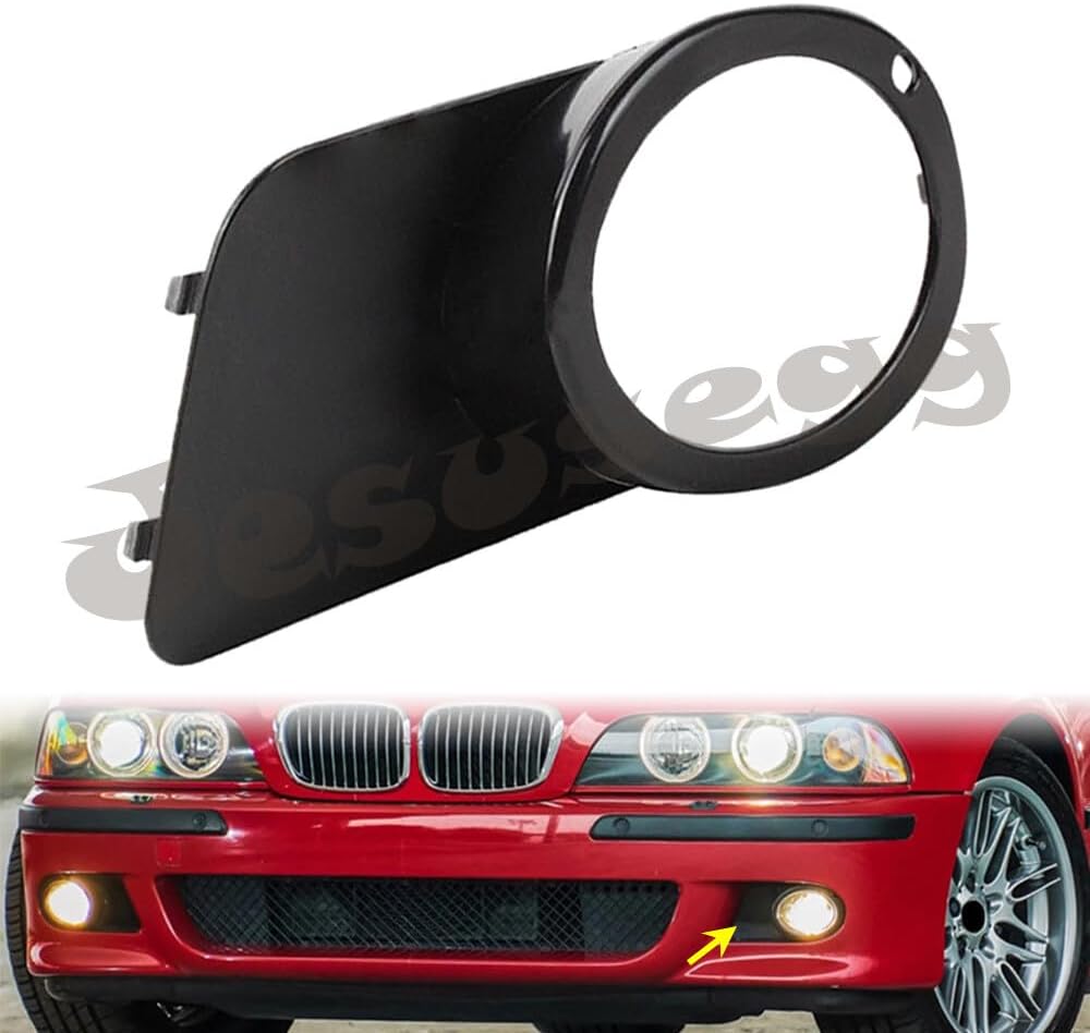 ya 9 10.24 Front Left Bumper Fog Light Ring Cap Frame for BMW M5 1999 2000 2001 2002 2003