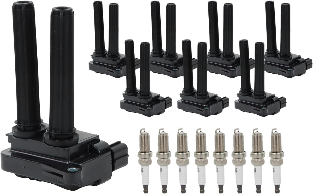 ya 9 10.24 8PCS Ignition Coil & Iridium Spark Plug for Dodge for Charger for Ram 1500 5.7L V8 UF504