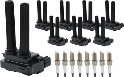 ya 9 10.24 8PCS Ignition Coil & Iridium Spark Plug for Dodge for Charger for Ram 1500 5.7L V8 UF504