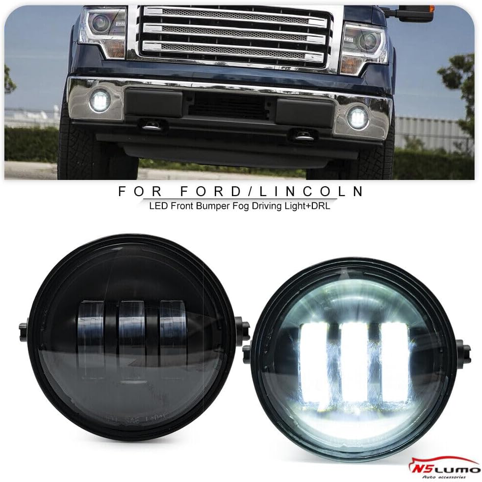 ya 4 8.10 Front bumper LED driving fog lights for Ford F-150 Ranger Expedition for Lincoln Mark 