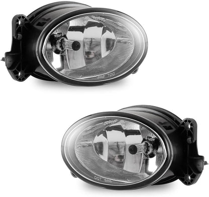 ya 4 8.10 1Pair L&R Fog Lights Clear Glass Lens for Mercedes-Benz X164 GL320 GL450 GL550