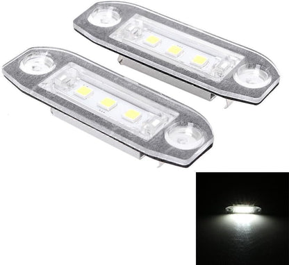 ya 4 8.8 2pcs rear LED license plate white light for Volvo V70 CX70 S60 S80 XC90