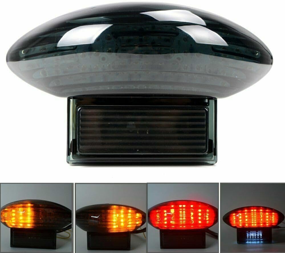 ya 4 8.14 for Suzuki Hayabusa GSX 1300R 1999-2007 LED Tail Light Integrated Turn Signals