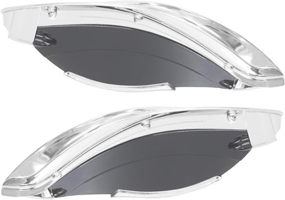 ya 7 8.24 baidi Chrome Batwing Fairing Smoke Air Deflectors for Harley Electra Street Glide 14+