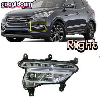 ya 2 8.15 Right front fog light daytime running light suitable for 2016-2018 for Hyundai Santa Fe Sport