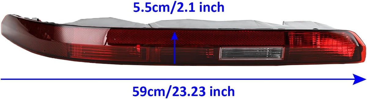ya 10 9.16 zhengce Left Rear Bumper Tail Lamp Fog Lamp Assembly 4M0945095A for AUDI Q7 2016-20