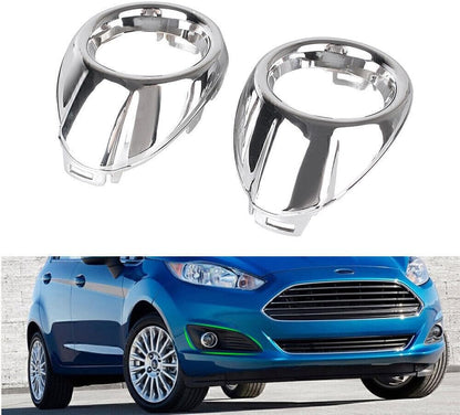ya 4 8.24 baidi 2x Front Fog Light Cover Surround Bezels Trim Chrome for Ford Focus 2012 2013