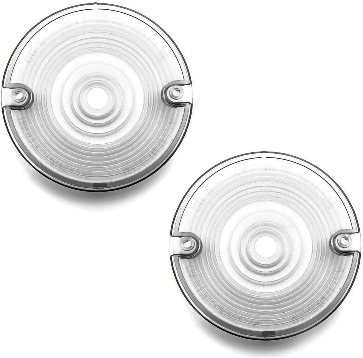 ya 2 8.15 2x Turn Signal Light Smoked Flat Cover for Harley-Davidson Road Electra Glides