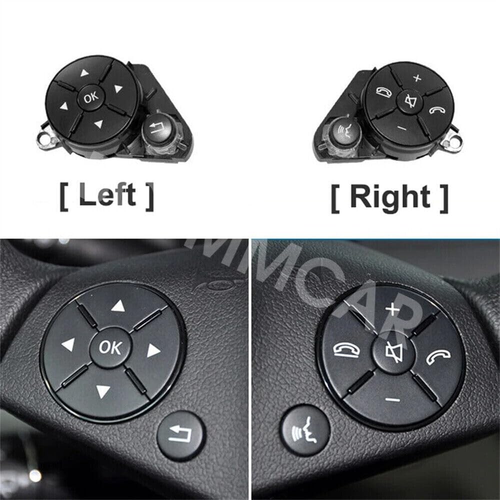 ya 4 8.8.2 Steering Wheel Control Switch Button Fit for Mercedes-Benz E350 E400 2009-2014