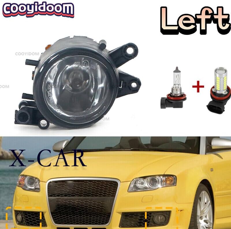 ya 2 8.15 Left front bumper LED fog light suitable for Audi A4 B6 X-CAR 2001 2002 2003 2004 2005