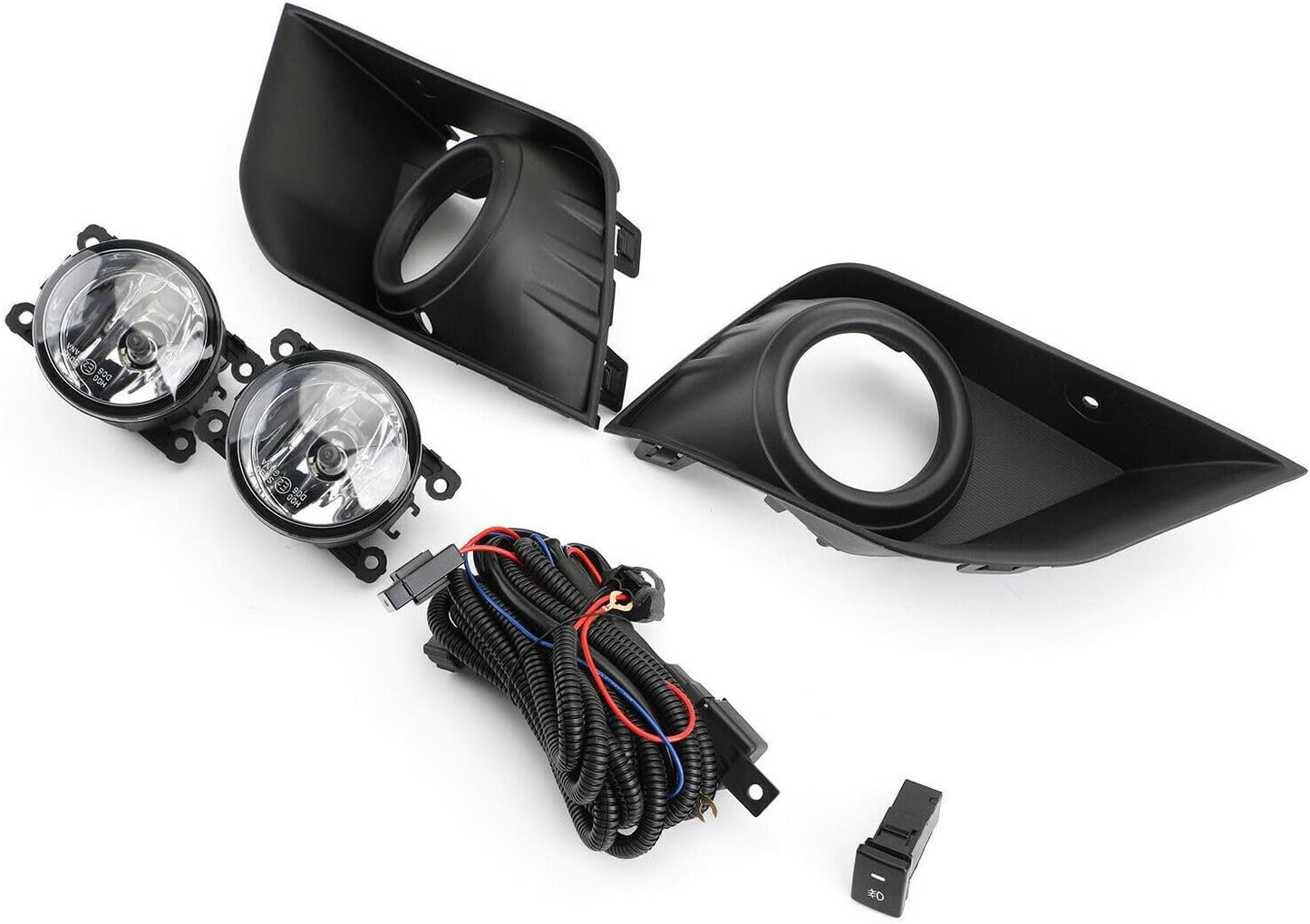 ya 2 8.15 Front bumper fog light with wiring switch kit for Mitsubishi Outlander 2016-2020