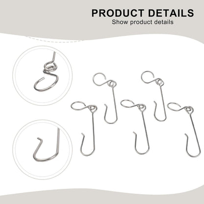 ya 28 10.13 baidi Stainless Steel Hook Set for MAPP Propane Bottles 5PCS Lightweight Clips