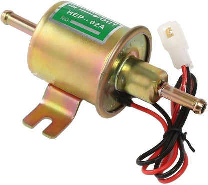 ya 5 8.10 Universal Low Pressure Electric Fuel Pump 4-7 PSI 12V Gasoline Diesel Inline HEP