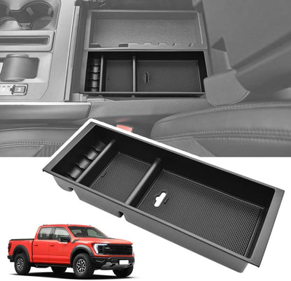 ya 5 8.10 For 2021-2025 for Ford F-150 Car ABS Center Console Armrest Storage Box Organizer