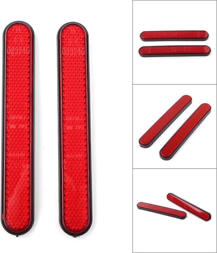 ya 7 8.24 baidi 2PCS Rear Mudguard Fender Reflector for Harley Sportster 883 1200 X48 A1 ABS Red