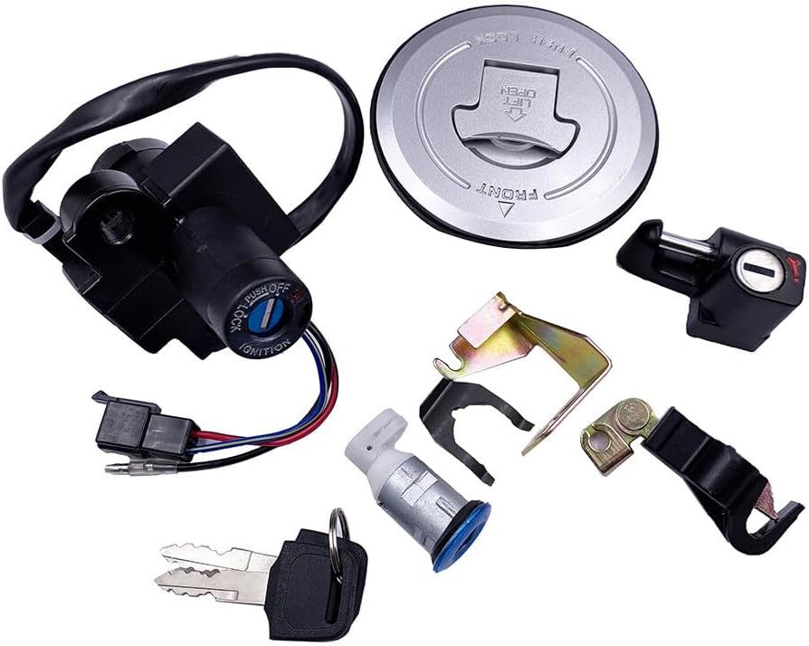 ya 6 8.24 baidi Ignition switch lock set with 2 buttons for SEAT lock Helemt lock for XRV750 Africa Twin