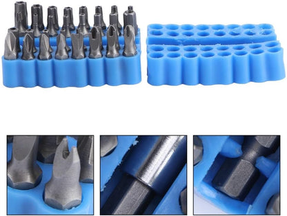ya 26 10.21 baidi 33 Pcs Hexagon Bit Security Screwdriving Set Magnetic Extension Bits