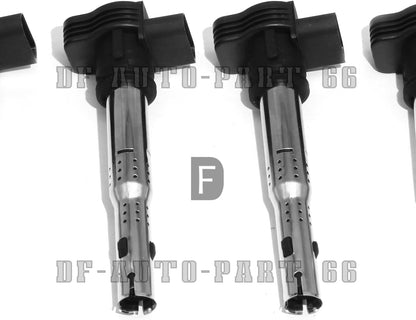 ya 9 10.24 4x BORGWARNER Ignition Coils Spark Plug for Audi A4 A5 Q5 TT for VW Beetle