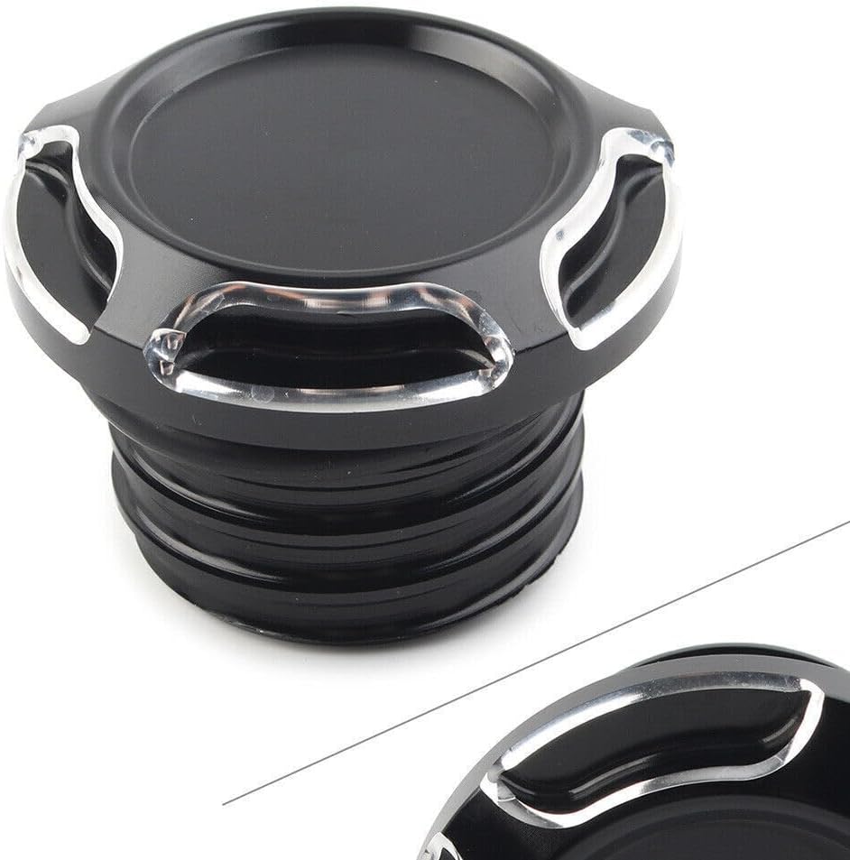 ya 4 8.10 CNC Cut Gas Cap Fuel Tank Right-hand Thread Fits For Harley Dyna Softail