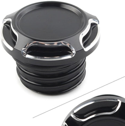 ya 4 8.10 CNC Cut Gas Cap Fuel Tank Right-hand Thread Fits For Harley Dyna Softail