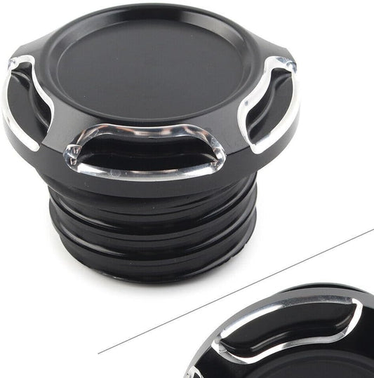ya 4 8.10 CNC Cut Gas Cap Fuel Tank Right-hand Thread Fits For Harley Dyna Softail