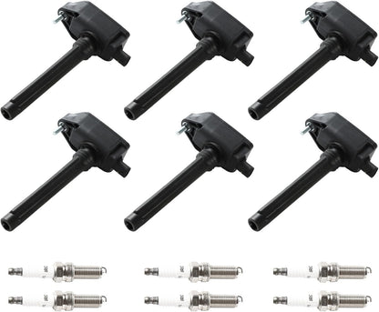 ya 9 10.24 6x Ignition Coils+6x Iridium Spark Plugs for Chrysler for Pacifica 17-18 3.6L UF807