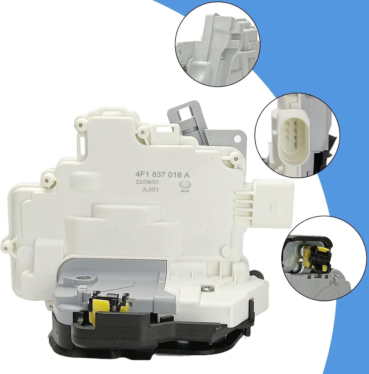 ya 11 9.14 baidiFront Left Door Lock Actuator Latch for Audi A3 A6 S6 for A8 S8 RS3 RS6 4F0837016A