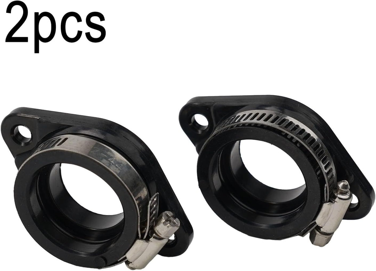 ya 23 10.7 baidi for MANifold Boot 2x ATV Adapter Black Carb Carburetor Flange For Intake