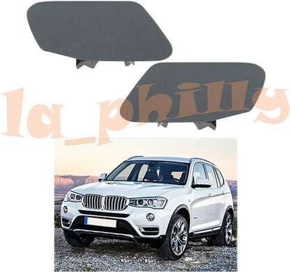 ya 27 10.13 baidi Pair Left + Right Headlight Washer Nozzle Cover for BMW X3 F25 14-16 51117338568