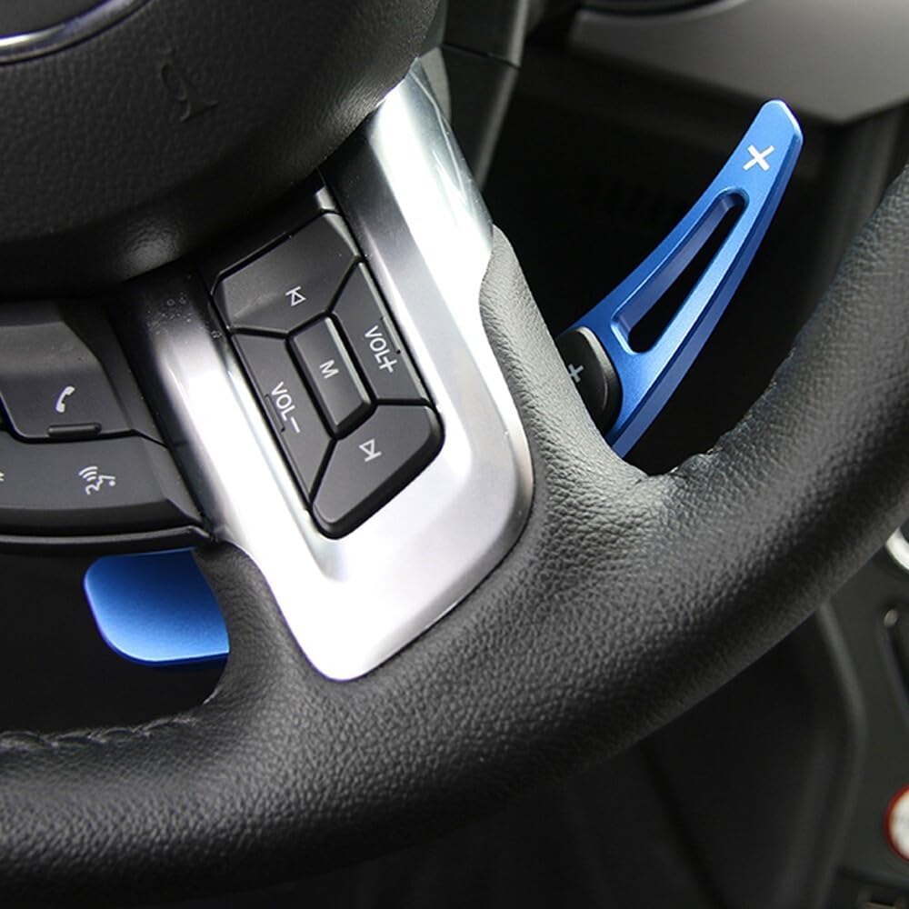 ya 5 8.24 baidi Blue Steering Wheel Shift Paddle Cover Trim for Ford for Mustang 15-23 Accessories