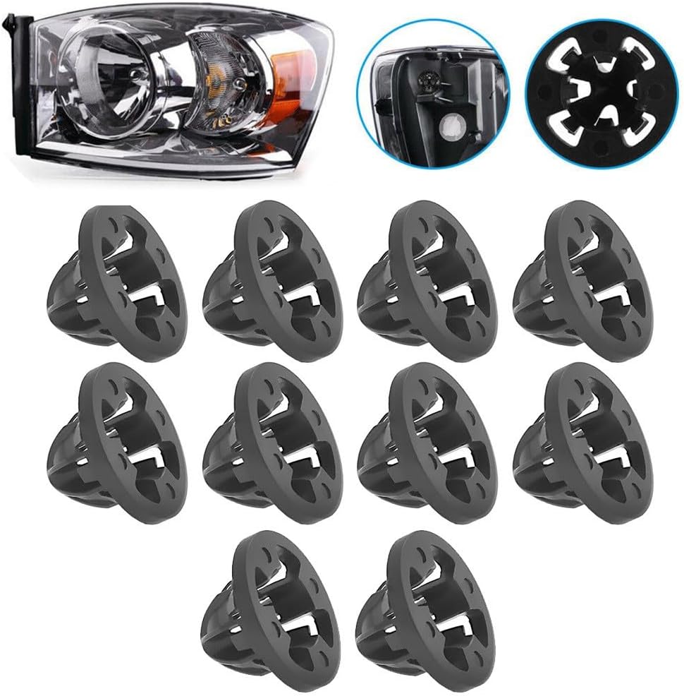 ya 13 9.15 baidi 10 Pcs,For for Dodge- for Ram 07-13 1500/2500/3500,Tail Light Grommet-Retainer Mount Clip
