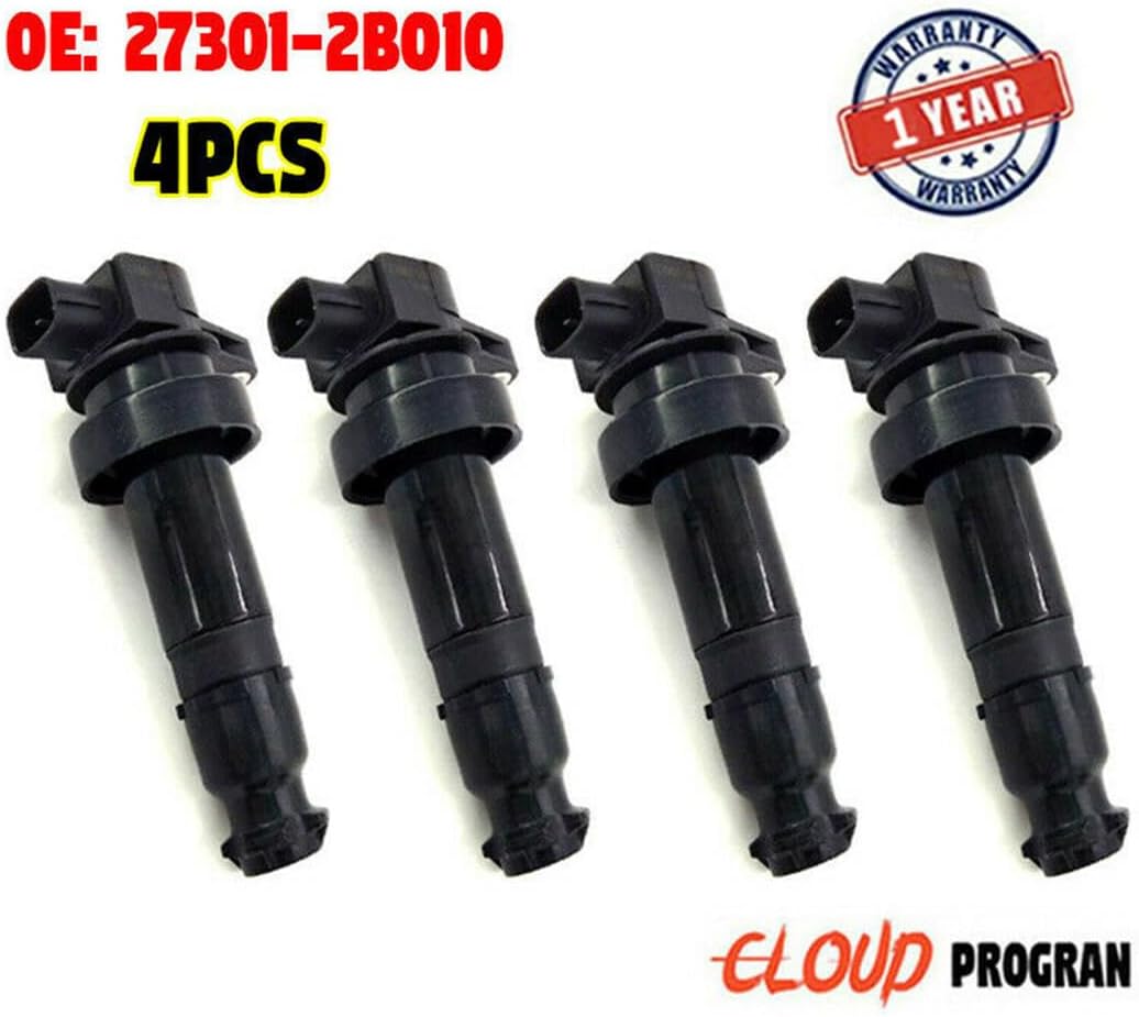 ya 9 10.24 4pcs Ignition Coil 27301-2B010 UF-636 For 2010 2011 for Kia Soul 1.6L L4 for Hyundai
