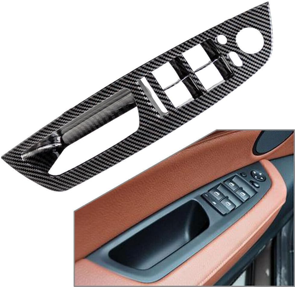 ya 10 9.16 baidi LHD Car Inner Door Handle Panel Tirm Cover Fit for BMW E70 X5 2007-2013 E71/E72 X6