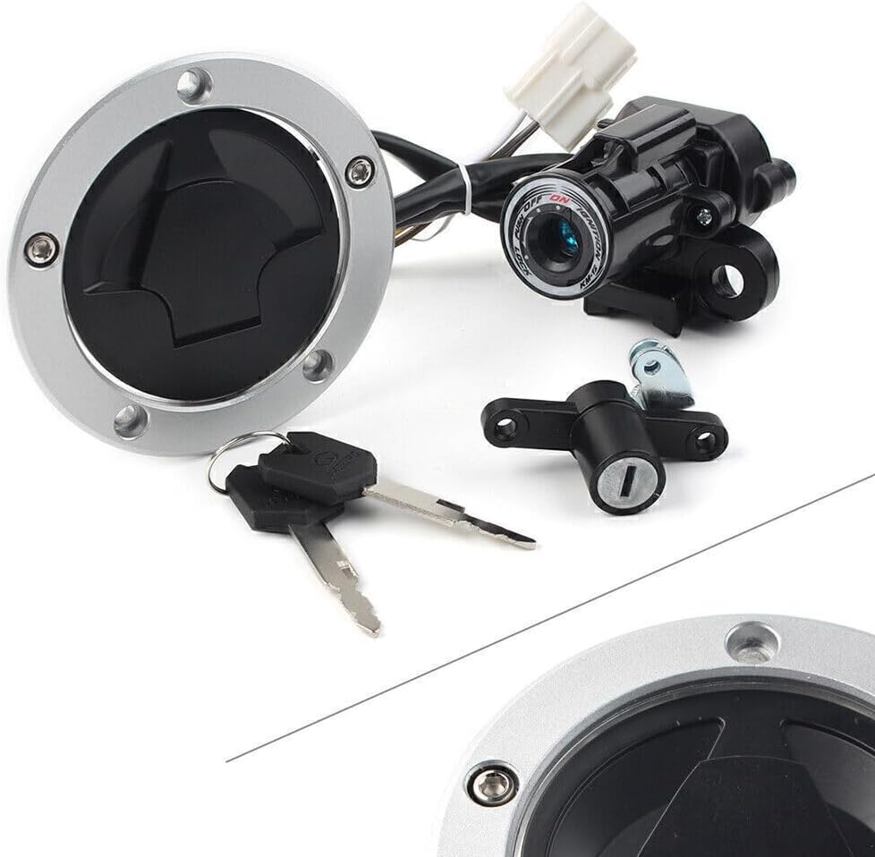 ya 6 8.24 baidi For 13-18 17 for Kawasaki XZ6R Ignition Switch Gas Cap Cover for SEAT Lock Key Set
