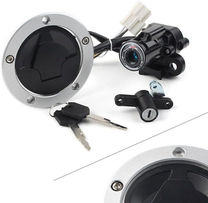 ya 6 8.24 baidi For 13-18 17 for Kawasaki XZ6R Ignition Switch Gas Cap Cover for SEAT Lock Key Set