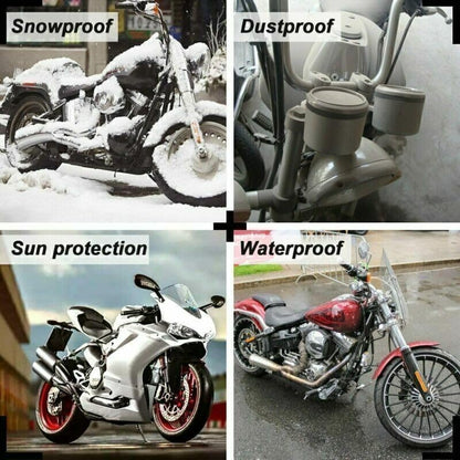 ya 4 8.24 baidi 4XL Motorcycle Bicycle Cover Outdoor Rain UV Dustproof Waterproof Accessories Black