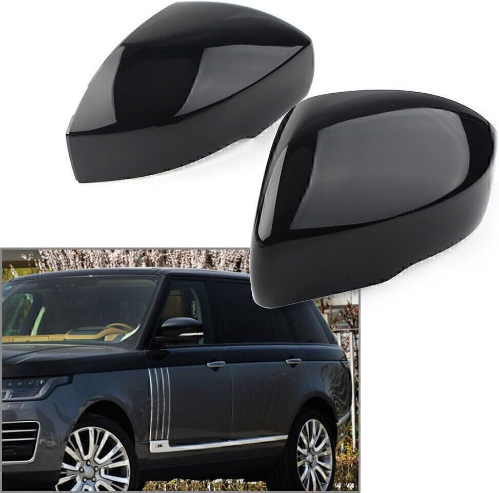 ya 14 9.20 zhengce Glossy Black Car Side View Mirror Cover Fit Land for Range Rover Sport LR4-1