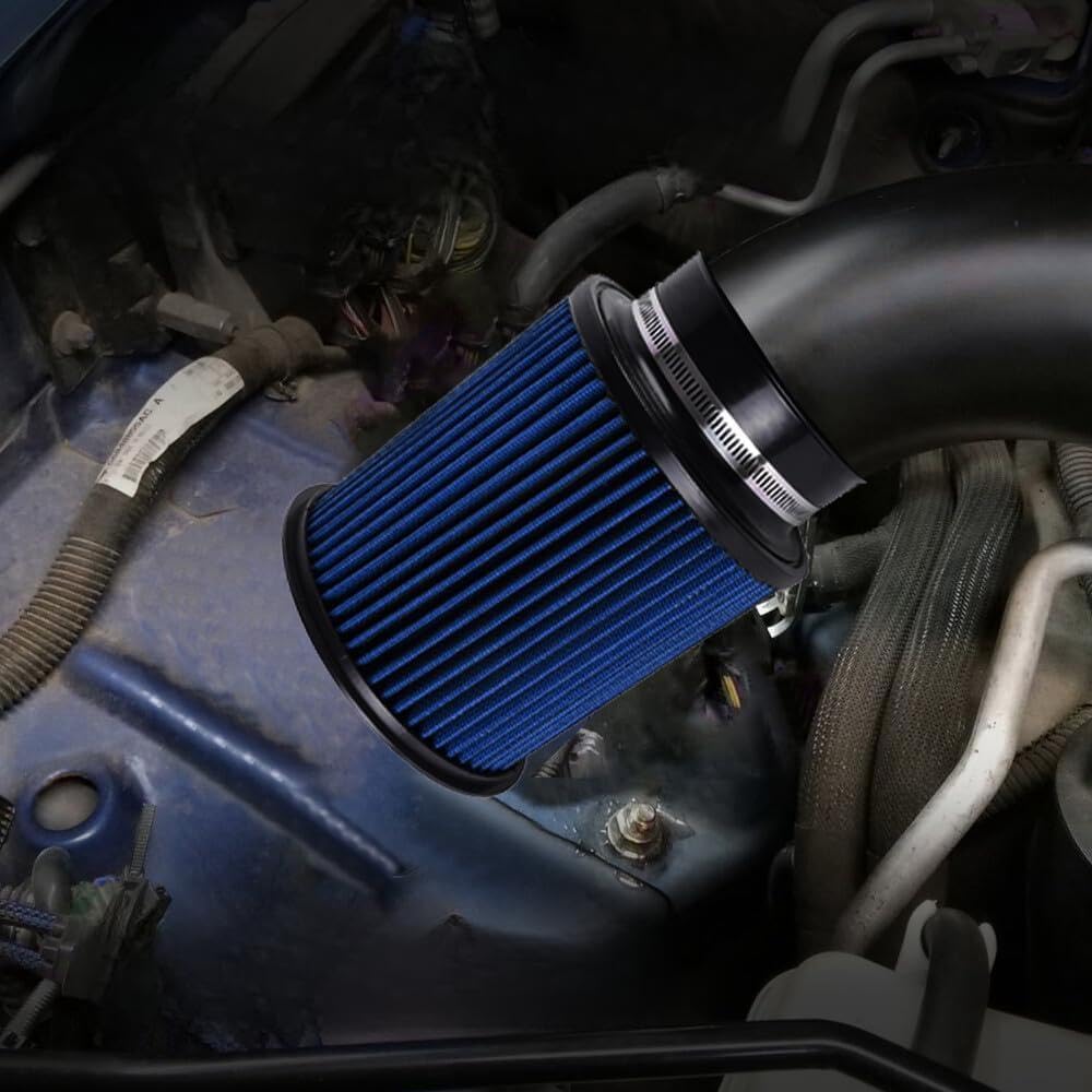ya 13 9.15 baidi Blue 4 102mm High Flow Inlet Round Dry Air Filter Cold Air Intake Replacement
