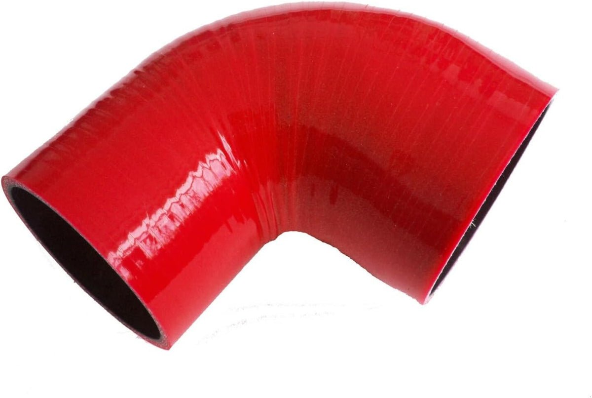 ya 13 9.15 baidi Red 3 To 4 90 DEGREE 76/102mm Silicone Hose Intercooler Coupler Pipe Turbo