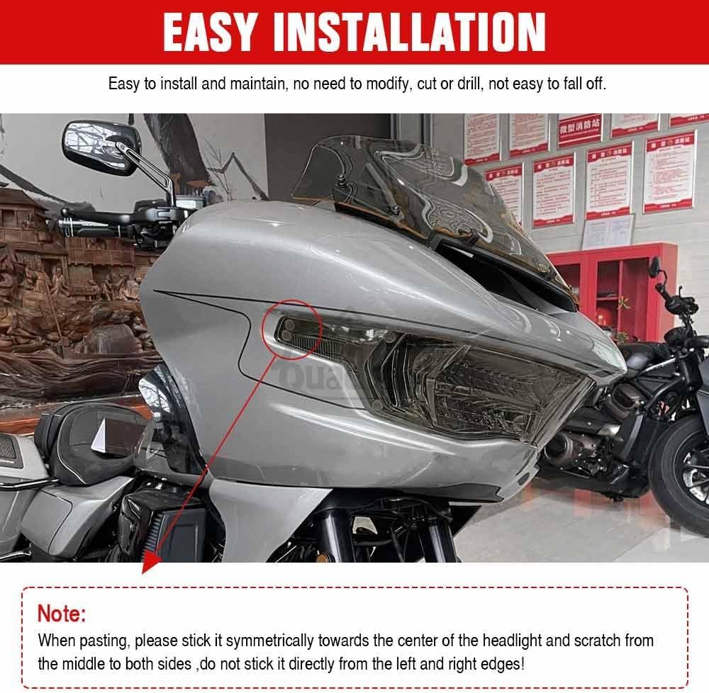 ya 23 10.7 baidi Front Headlight Screen Protective Cover for Harley Touring CVO ROAD GLIDE 23-up