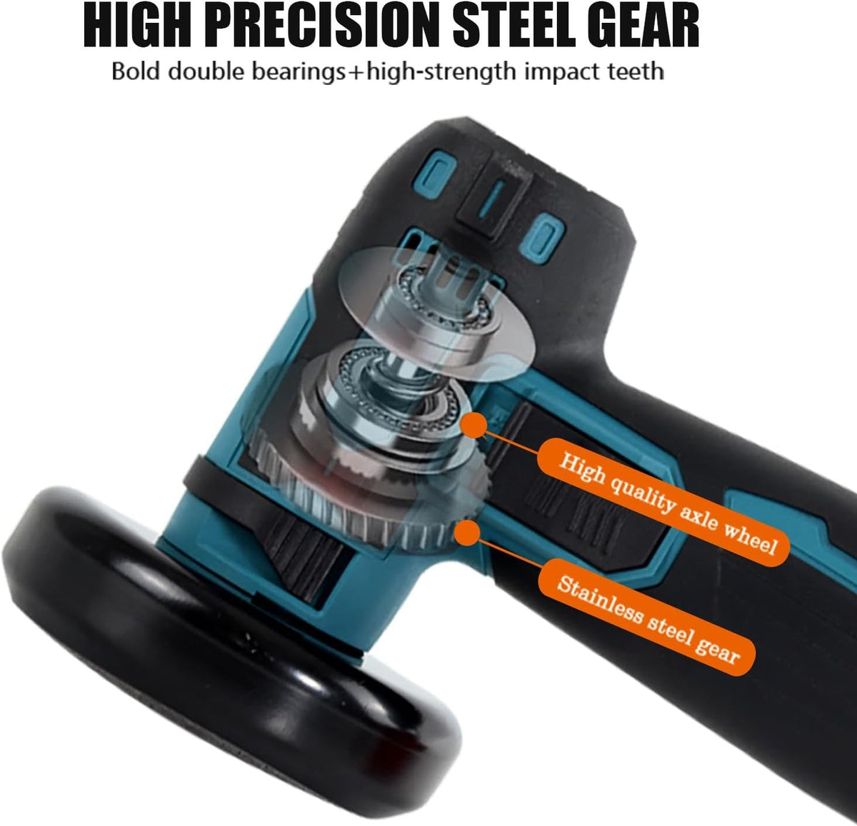 ya 26 10.21 baidi BLUE EU 12V Cordless Brush Angle Grinder Kit Ginding Disc 3 Inch/75mm