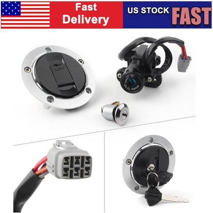 ya 6 8.24 baidi Ignition Switch Fuel Gas Tank Cap Lock Key Set for Suzuki GSXR600 750 1000