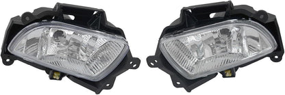 ya 10 9.16 zhengce 1Pair Clear Lens Driving Fog Light Lamps w/Bulb Fit for Hyundai Sonata 2009