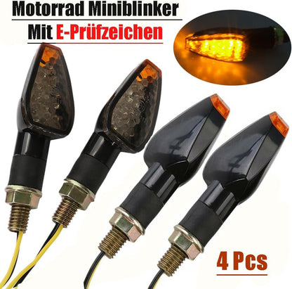 ya 11 9.14 zhengce DE Universal 4x LED Motorcycle Indicator for Mini Linker Light Scooter with