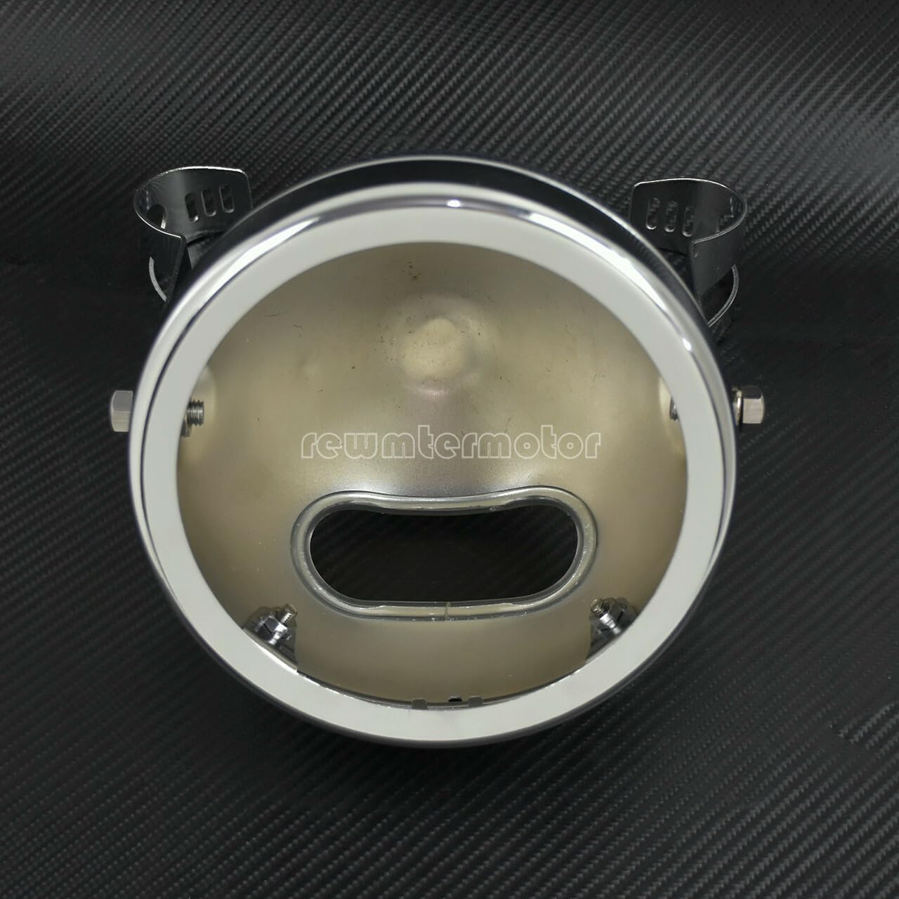 ya 6 8.24 baidi 5.75 Chrome Headlight Lamp Shell Bucket Housing Mount Bracket Fit for Harley