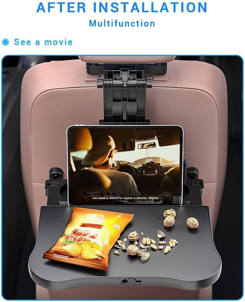 ya 6 8.24 baidi Car for SEAT Back Foldable Tray Laptop Table Automatic for SEAT/Desktop Cup Phone/Stand
